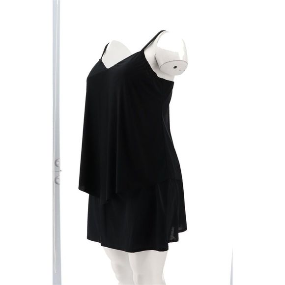 DreamShaper Miracle Suit Hank Tankini Skirt Black A4845390 - Picture 2 of 9